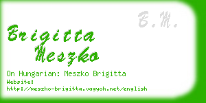 brigitta meszko business card